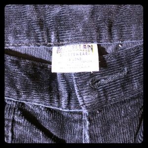 Black corduroy pants